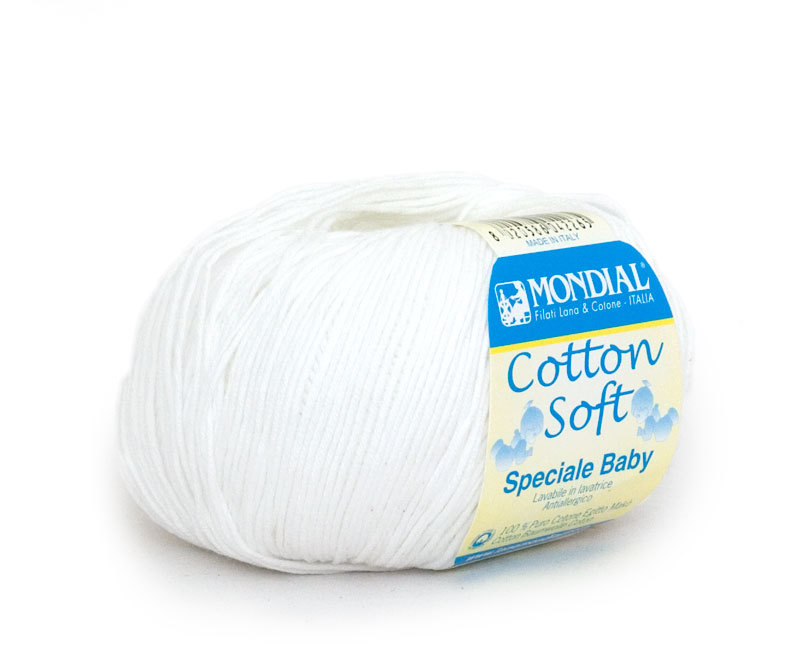 mondial cotton soft 100 белый | интернет-магазин Елена-Рукоделие