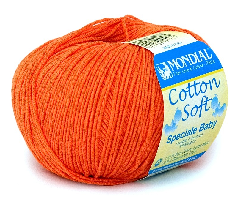 mondial cotton soft 851 оранж | интернет-магазин Елена-Рукоделие