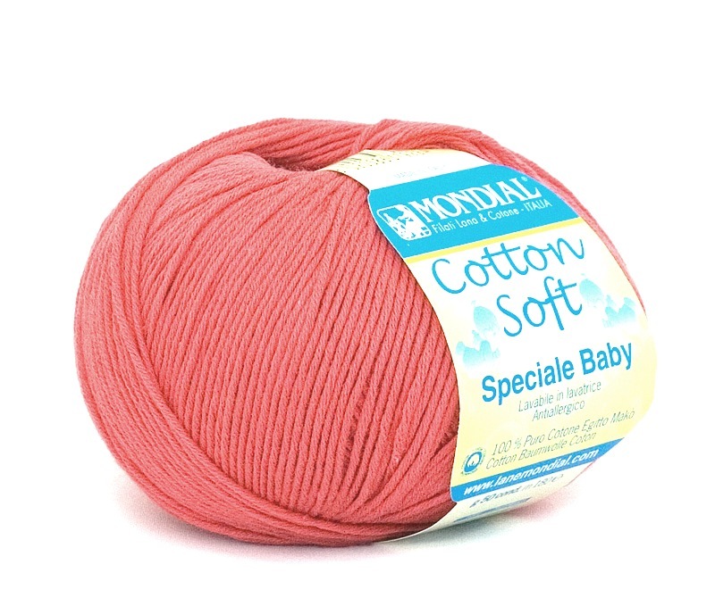 mondial cotton soft 860 кораловий | интернет-магазин Елена-Рукоделие