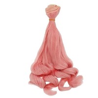 фото треси для ляльок локони 100 см рожевий 24