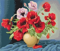 g543 ваза с пионами | интернет-магазин Елена-Рукоделие