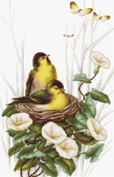 b2240 птицы в гнезде | интернет-магазин Елена-Рукоделие