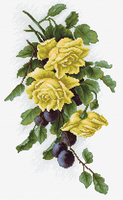 b2230 жёлтые розы с виноградом | интернет-магазин Елена-Рукоделие