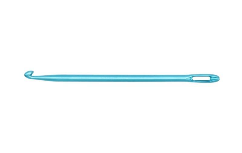 30509 Крючок в'язальний з вушком (блакитний) Aluminum KnitPro, 6.00 мм  | інтернет-магазин 'Елена-Рукоделие'