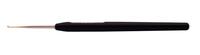 30861 Крючок стальний з чорною ручкою та  срібним наконечником KnitPro, 0.50 мм | інтернет-магазин 'Елена-Рукоделие'