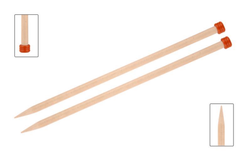 35421 Спиці прямі Basix Birch Wood KnitPro, 25 см, 3.25 мм | інтернет-магазин 'Елена-Рукоделие'