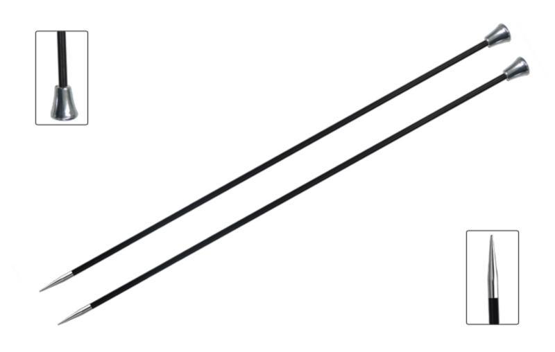 41255 спицы прямые karbonz knitpro, 25 см, 3.25 мм | интернет-магазин Елена-Рукоделие