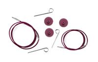 10561 кабель фиолетовый 280 mm для создания круговых спиц длиной 50 cm knitpro | интернет-магазин Елена-Рукоделие