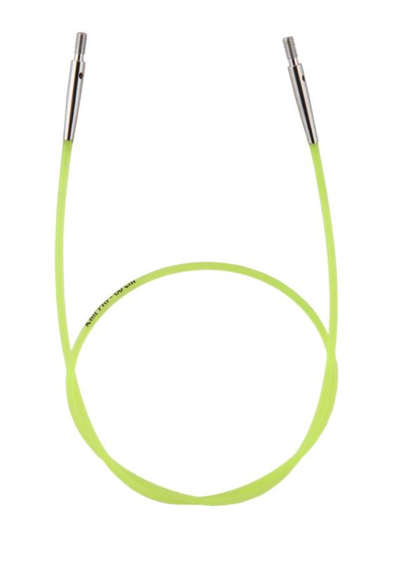 10633 Кабель Neon Green (Неоновий зелений) для створення кругових спиць довжиною 60 см KnitPro | інтернет-магазин 'Елена-Рукоделие'