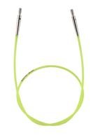 фото 10633 кабель neon green (неоновый зеленый) для создания круговых спиц длиной 60 см knitpro