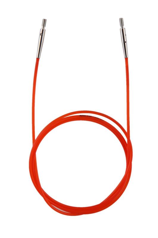 10635 кабель red (красный) для создания круговых спиц длиной 100 см knitpro | интернет-магазин Елена-Рукоделие