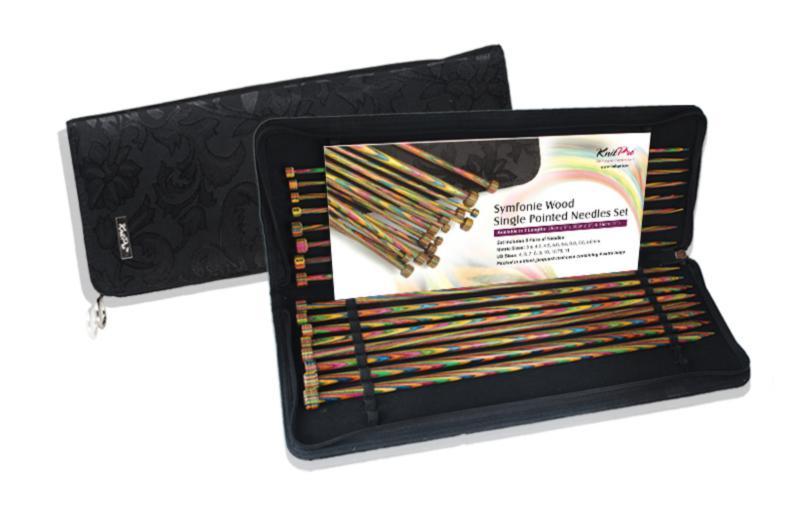 20214 набор деревянных прямых спиц 25 см symfonie wood knitpro | интернет-магазин Елена-Рукоделие
