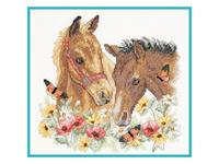 фото 03230 Набір для вишивання хрестом DIMENSIONS Horse Friends "Друзі"