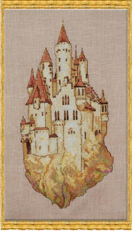 122 К Набір для вишивання хрестом NIMUЁ Le Chateau SuspenduThe Suspended Castle "Повітряний замок" | інтернет-магазин 'Елена-Рукоделие'