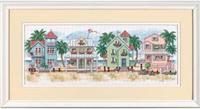 13726 набор для вышивания крестом dimensions seaside cottages "коттеджи у моря" | интернет-магазин Елена-Рукоделие