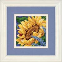 фото 17066 набор для вышивания (гобелен) dimensions sunflower and ladybug "подсолнух и божья коровка"