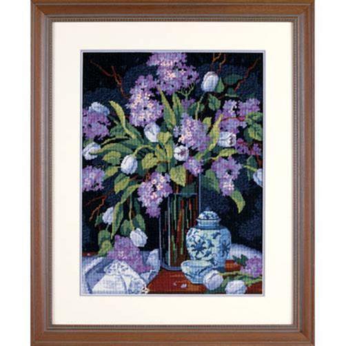20067 Набір для вишивання (гобелен) DIMENSIONS Tulips &amp; Lilacs "Тюльпани та бузок" | інтернет-магазин 'Елена-Рукоделие'
