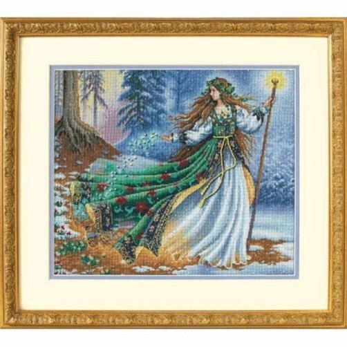 35173 набор для вышивания крестом dimensions woodland enchantress "лесная колдунья" | интернет-магазин Елена-Рукоделие