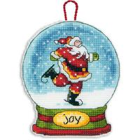 фото 70-08905 Набір для вишивання крестом DIMENSIONS Joy Snowglobe Christmas Ornament "Різдвяна прикраса - Сніжна куля Радість"