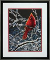 70-35292 набор для  вышивания крестом dimensions ice cardinal "ледяной кардинал" | интернет-магазин Елена-Рукоделие
