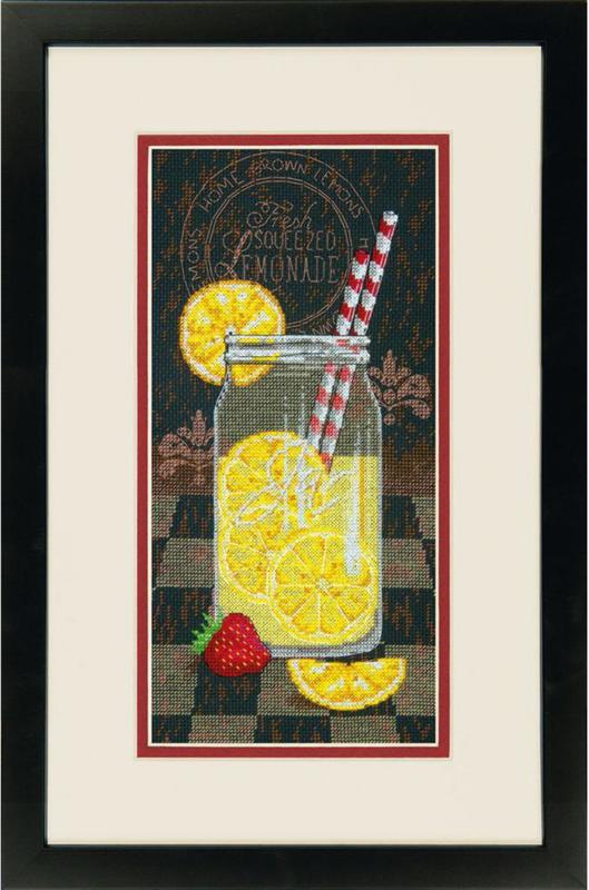 70-35324 Набір для вишивання хрестом DIMENSIONS Lemonade Diner "Лимонадний обід" | інтернет-магазин 'Елена-Рукоделие'