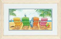 фото 70-35325 Набір для вишивання хрестом DIMENSIONS Beach Chairs "Пляжні стільці"