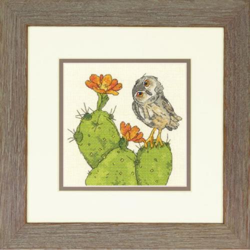 70-65184 Набір для вишивання хрестом DIMENSIONS Prickly Owl "Колюча сова" | інтернет-магазин 'Елена-Рукоделие'