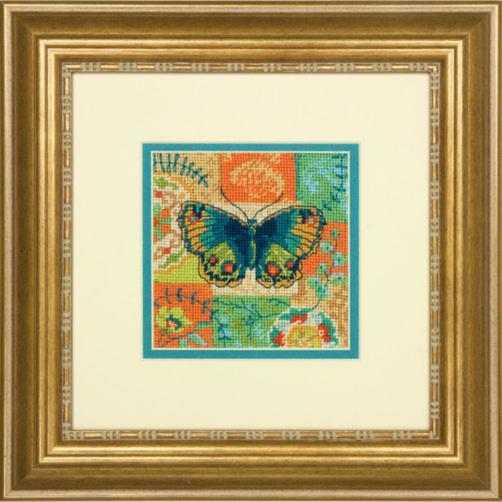 71-07243 Набір для вишивання хрестом DIMENSIONS Butterfly "Метелик" | інтернет-магазин 'Елена-Рукоделие'