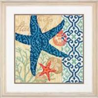 71-20075 набор для вышивания подушки (гобелен) dimensions starfish "морская звезда"  | интернет-магазин Елена-Рукоделие