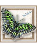 BGP-013 Набір для вишивання бісером на прозорій основі "3D Метелик Малахітовий" | інтернет-магазин 'Елена-Рукоделие'