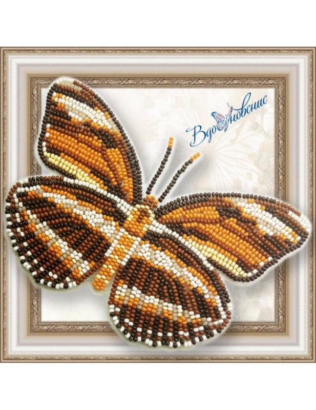 BGP-050 Набір для вишивання бісером на прозорій основі "3D Метелик Dryadula Phaetusa" | інтернет-магазин 'Елена-Рукоделие'