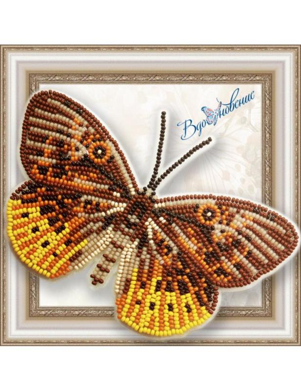 BGP-054 Набір для вишивання бісером на прозорій основі "3D Метелик Eurybia Juturna" | інтернет-магазин 'Елена-Рукоделие'