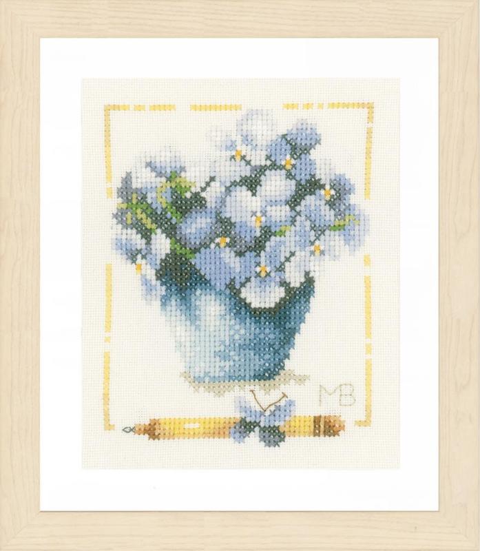 PN-0007977 Набір для вишивки хрестом LanArte Hortensia "Гортензія" | інтернет-магазин 'Елена-Рукоделие'