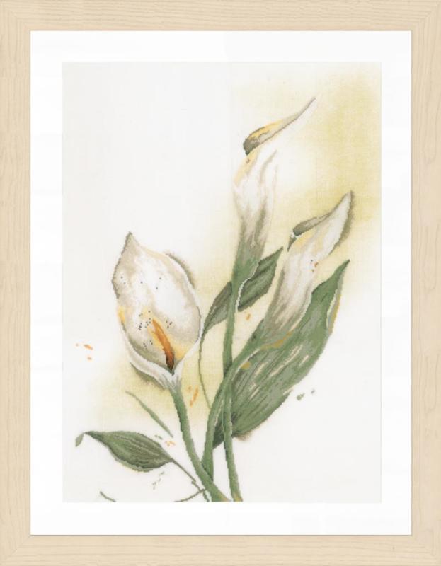 PN-0008015 Набір для вишивки хрестом LanArte Calla lily flower "Кали" | інтернет-магазин 'Елена-Рукоделие'