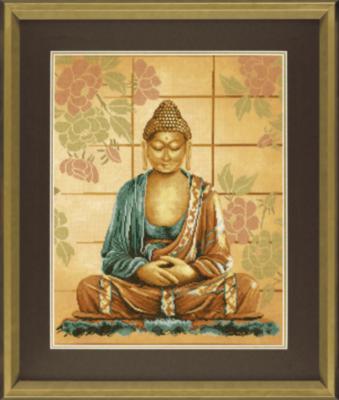 pn-0008040 набор для вышивки крестом lanarte buddha "будда" | интернет-магазин Елена-Рукоделие
