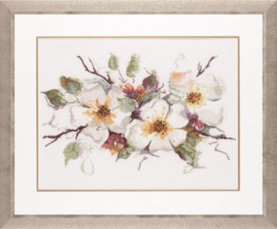 pn-0008051 набор для вышивки крестом lanarte apple blossom "цветение яблони"  | интернет-магазин Елена-Рукоделие