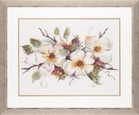 pn-0008051 набор для вышивки крестом lanarte apple blossom "цветение яблони"  | интернет-магазин Елена-Рукоделие