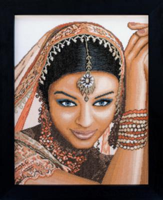 PN-0008160 Набір для вишивки хрестом LanArte Indian Model "Індійка" | інтернет-магазин 'Елена-Рукоделие'