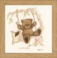фото PN-0011188 Набір для вишивання хрестом Vervaco Bear Swing "Ведмедик на гойдалці"