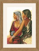 pn-0021219 набор для вышивки крестом lanarte "две жинщины" | интернет-магазин Елена-Рукоделие