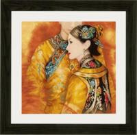 pn-0147587 набор для вышивки крестом lanarte asian couple "восточная пара" | интернет-магазин Елена-Рукоделие