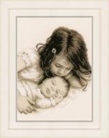 PN-0148435 Набір для вишивки хрестом Vervaco Baby &amp; Sister "Брат та сестра" | інтернет-магазин 'Елена-Рукоделие'