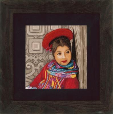 PN-0148513 Набір для вишивки хрестом LanArte Perwian Girl "Перуанка" | інтернет-магазин 'Елена-Рукоделие'