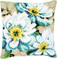 pn-0148718 набор для вышивания крестом (подушка) vervaco japanese anemones ii "японские анемоны ii" | интернет-магазин Елена-Рукоделие