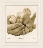 pn-0153837 набор для вышивки крестом vervaco baby feet "детские ножки" | интернет-магазин Елена-Рукоделие