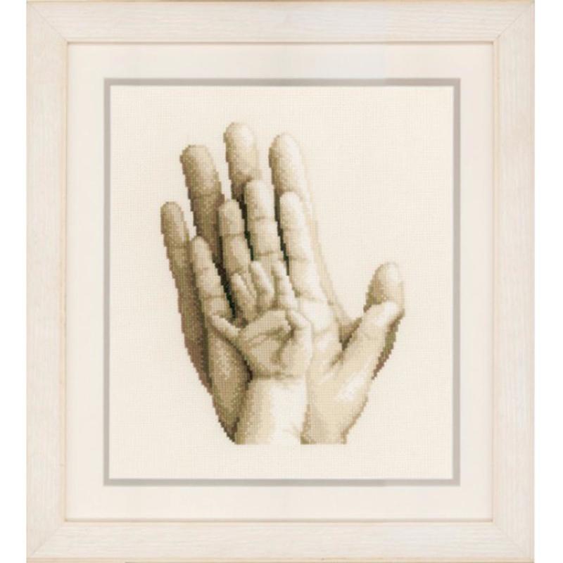 pn-0154230 набор для вышивки крестом vervaco hands "руки" | интернет-магазин Елена-Рукоделие