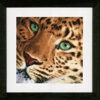 pn-0154944 набор для вышивки крестом lanarte leopard "леопард" | интернет-магазин Елена-Рукоделие