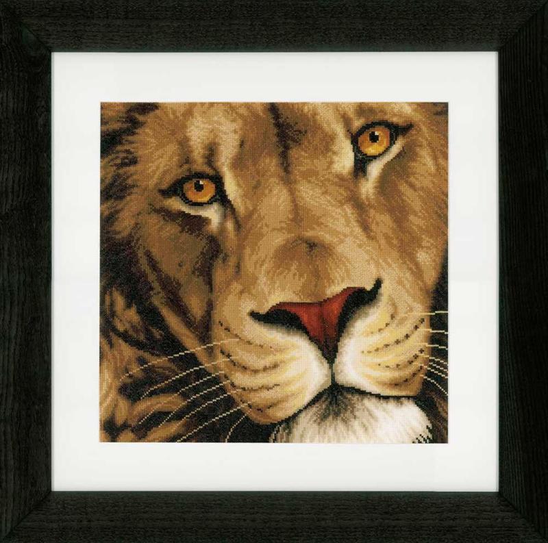 PN-0154980 Набір для вишивки хрестом LanArte King of Animals "Цар звірів" | інтернет-магазин 'Елена-Рукоделие'
