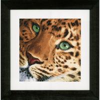 PN-0155213 Набір для вишивки хрестом LanArte Leopard "Леопард" | інтернет-магазин 'Елена-Рукоделие'