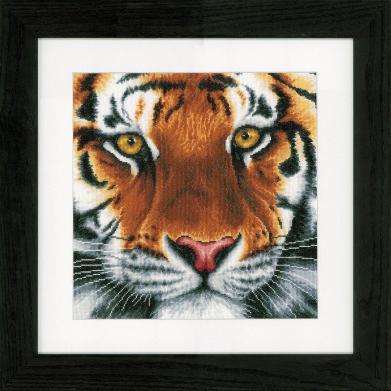 PN-0156010 Набір для вишивки хрестом LanArte Tiger "Тигр" | інтернет-магазин 'Елена-Рукоделие'